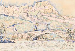 PAUL SIGNAC (FRENCH 1863-1935), LE MONT-BLANC VU DE SALLANCHES