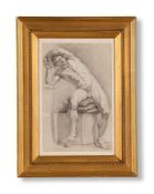 FRENCH SCHOOL (18TH CENTURY), ACADEMY MALE NUDE