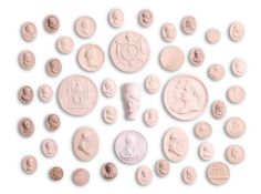 A COLLECTION OF PLASTER INTAGLIOS, 19TH CENTURY