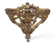 A REGENCE GILT BRONZE WALL BRACKET, EARLY 18TH CENTURY
