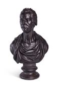 AFTER JOSEPH NOLLEKENS- A BRONZE PORTRAIT BUST OF WILLIAM PITT THE YOUNGER (1759-1806)