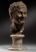 A WHITE MARBLE HEAD OF A SATYR, ITALIAN, 16TH/17TH CENTURY