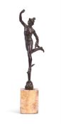 AFTER GIAMBOLOGNA (1529-1608), A BRONZE FIGURE OF THE FLYING MERCURY
