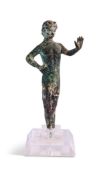 A BRONZE STANDING FIGURE OF PAN, ANCIENT ROMAN, 1ST- 3RD CENTURIES