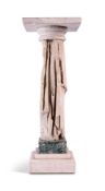 A ROMAN CARVED MARBLE PEDESTAL, 1ST/2ND CENTURY A.D. AND LATER