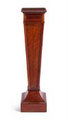 A MAHOGANY PEDESTAL IN THE GEORGE III MANNER, LATE 19TH CENTURY