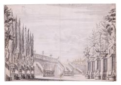 ATTRIBUTED TO ISAAC DE MOUCHERON (DUTCH 1667-1744), FANTASTICAL GARDEN SCENE