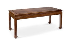 A HARDWOOD LOW TABLE, CHINESE, 19TH CENTURY