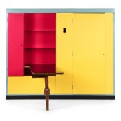 ITALIAN; AFTER A DESIGN BY CARLO MOLLINO (1905-1973); A LARGE MULTI-PURPOSE CABINET; MID-20TH CENTUR