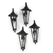 IN THE STYLE OF GIACOMETTI; FOUR 'GROTTO' WALL LIGHTS; EARLY 21ST CENTURY