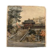 A Japanese velvet Yusei panel