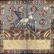 A pair of Chinese civilian 5th rank silver 'pheasant' badges