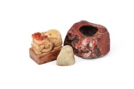 A Chinese soapstone washer