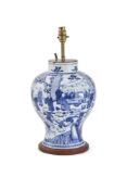 A Chinese blue and white 'Hundred Boys' vase