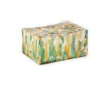 A Chinese sancai-glazed pottery pillow