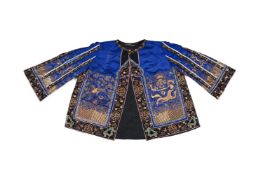 A Chinese embroidered silk jacket
