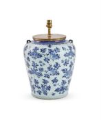 A Chinese blue and white vase