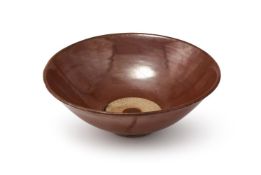A Chinese persimmon glazed bowl