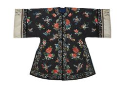 A good Chinese embroidered front opening robe