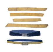 Two Chinese Mandarin's Dragon robe belts