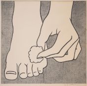 Roy Lichtenstein (1923-1997), Foot Medication Poster (Corlett App.3)