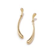 ELSA PERETTI FOR TIFFANY & CO., A PAIR OF 18CT GOLD 'TEARDROP' EARRINGS