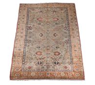 A HERIZ SILK RUG, approximately 296 x 203cm