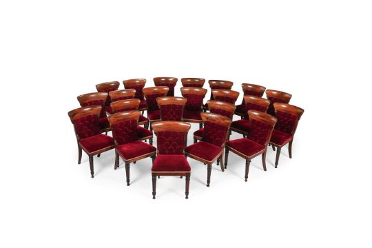 A SET OF TWENTY TWO WILLIAM IV MAHOGANY DINING CHAIRS, CIRCA 1835 - Image 1 of 4