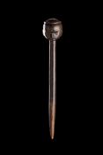 Y A RARE SOUTH AFRICAN BLACK RHINOCEROS HORN PRESTIGE STAFF OR SCEPTRE, TSONGA/NORTH NGUNI