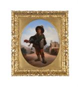 ATTRIBUTED TO GIUSEPPE MASSILINI (ITALIAN 1806-1876), BOY HOLDING A TURKEY