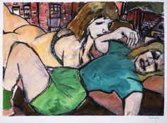 Bob Dylan (b.1941) Two Sisters (large format), from The Drawn Blank Series