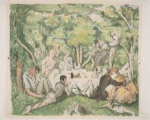 Paul Cézanne (1839-1906) after. Le Déjeuner sur L'Herbe (Cherpin 9; Leymarie-Melot 9)