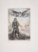 λ Marc Chagall (1887-1985) Joshua Before Jericho, from Bible (Cramer 30)