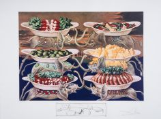 λ Salvador Dalí (1904-1989), Les Délices Petits Martyrs, from Les Dîners de Gala (Field 77-5K; M&L …