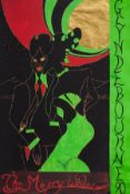 λ Chris Ofili (b.1968) The Merry Widow poster with Afro Eclipse 1, 2003