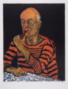 Alice Neel (1900-1984) Portrait of John Rothschild (Man with Pipe)
