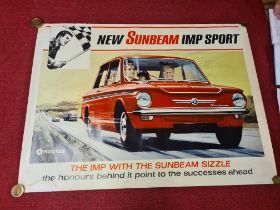 Original Rootes Sunbeam Imp Sport promotional poster