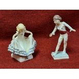 2 Royal Worcester F.G. Doughty figurines