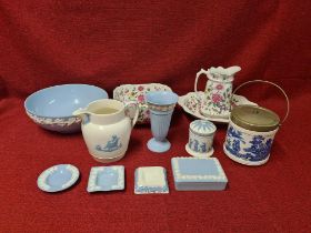 Wedgwood Queens ware, Foley jug and bowl