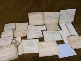 Quantity of Deed, documents, probates, conveyances circa 1850-1940