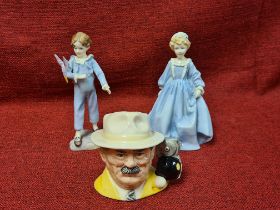 Royal Worcester figurines by F.G. Doughty