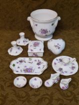 11 pieces of Hammersley Victorian Violets