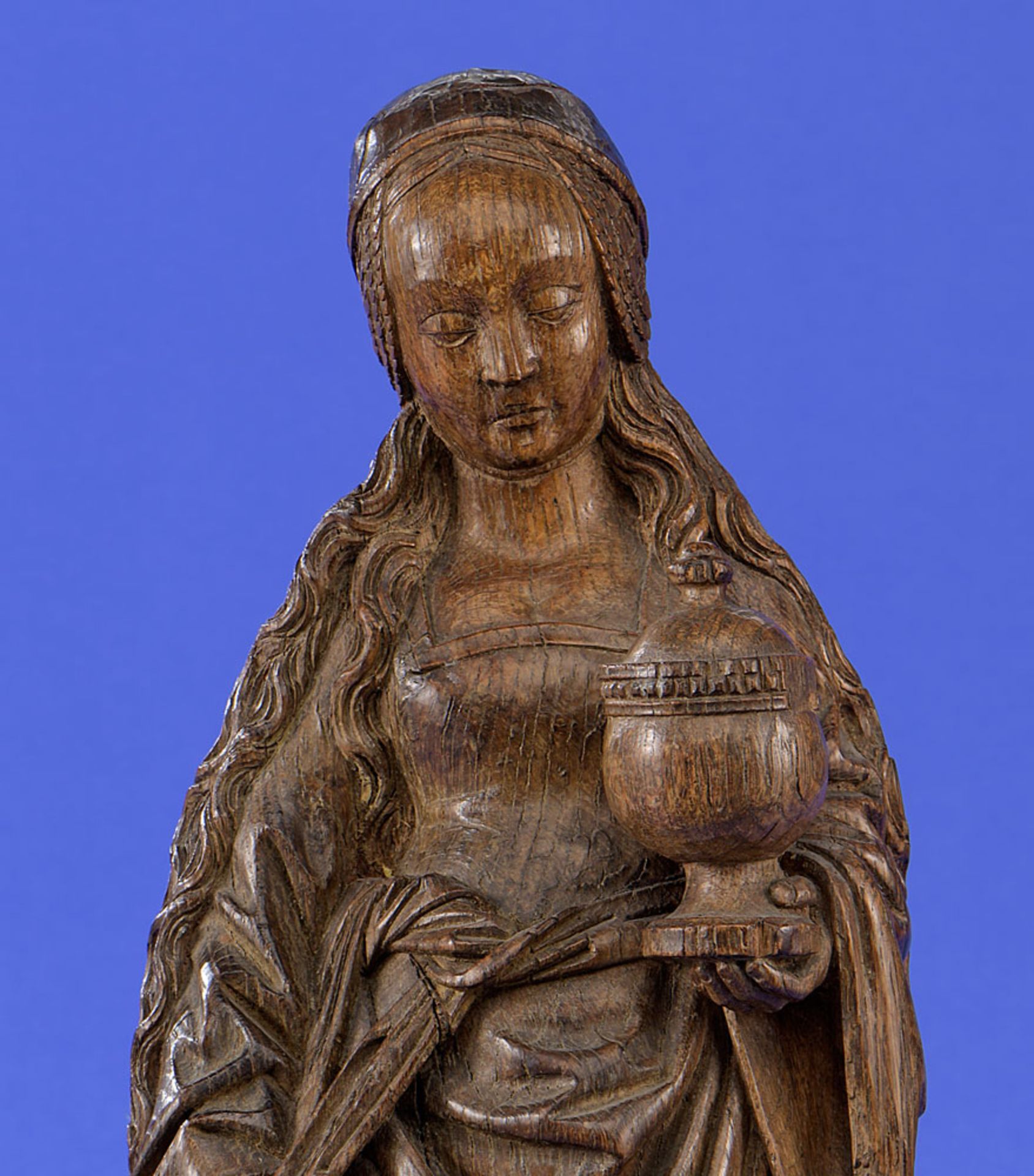 Heilige Magdalena   Niederrhein oder Niederlande um 1500 - Bild 5 aus 5