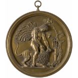 Zwei Bronzereliefs 19. Jhdt.