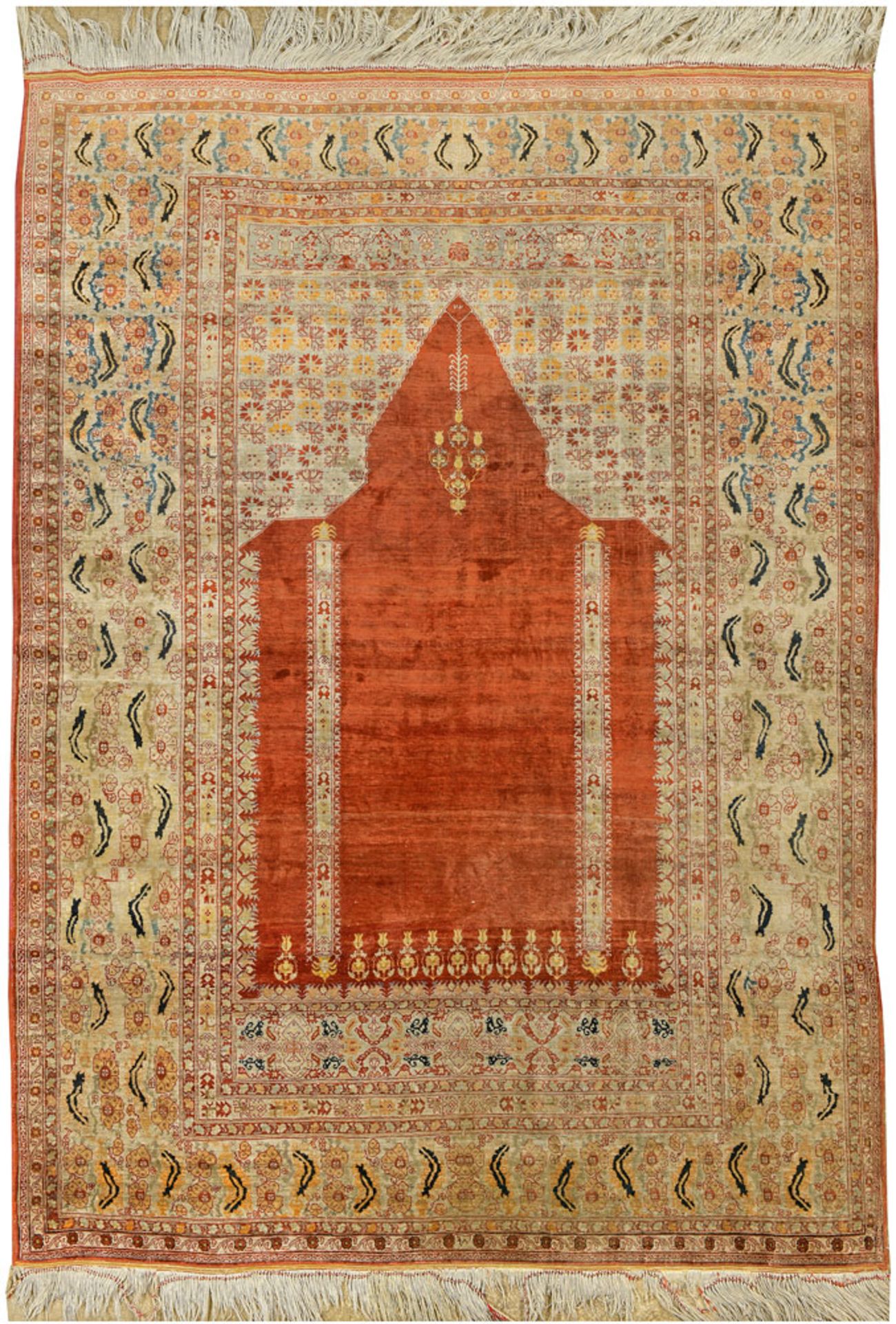 Täbris (Seide) ca. 192 x 138 cm.