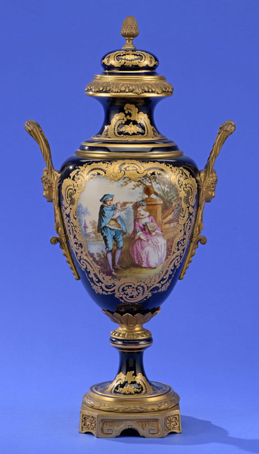 Vase im Sèvres-Stil   Frankreich, Ende 19. Jhdt.