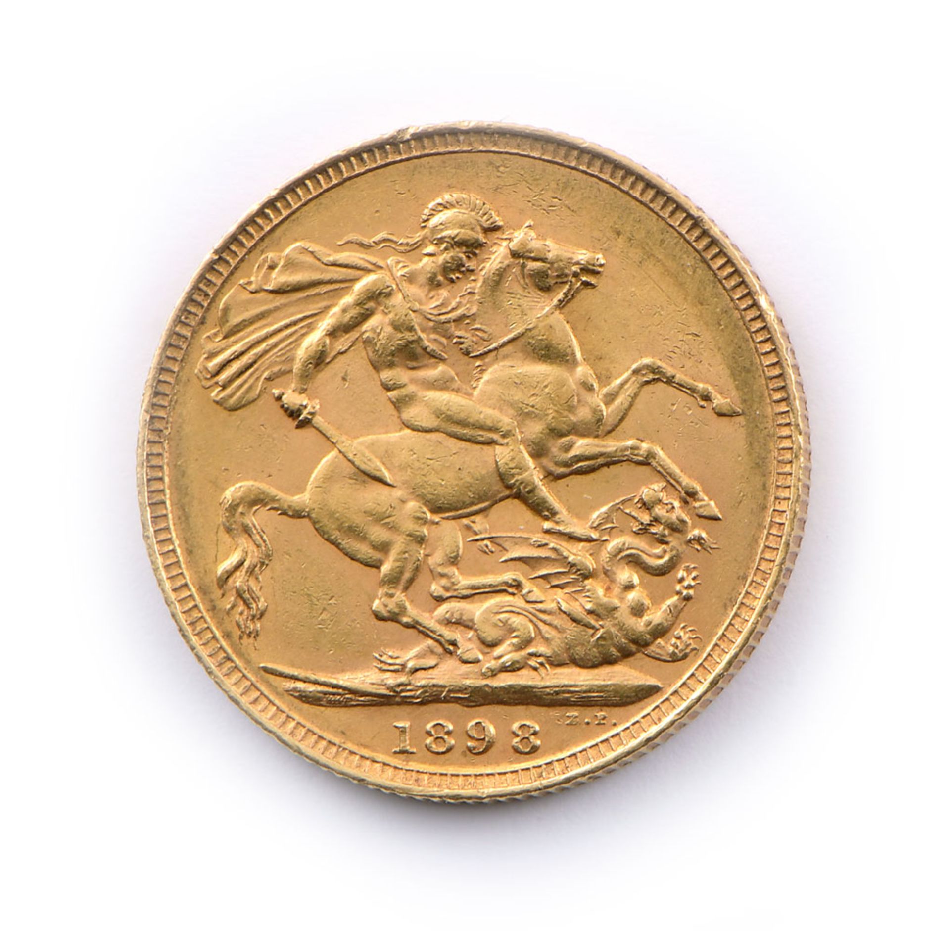 Goldmünze, Victoria 1 Sovereign 1898 - Bild 2 aus 2