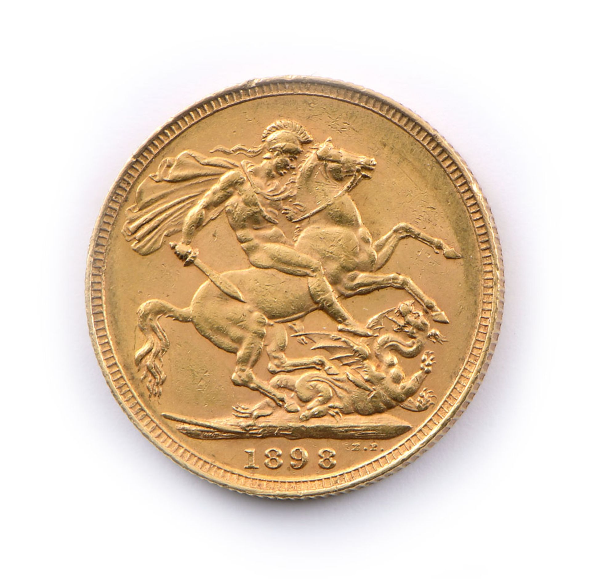 Goldmünze, Victoria 1 Sovereign 1898 - Image 2 of 2