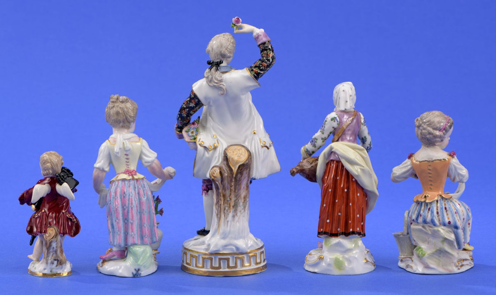 Sammlung von fünf Meissen-Figuren 19. Jhdt. - Image 2 of 3