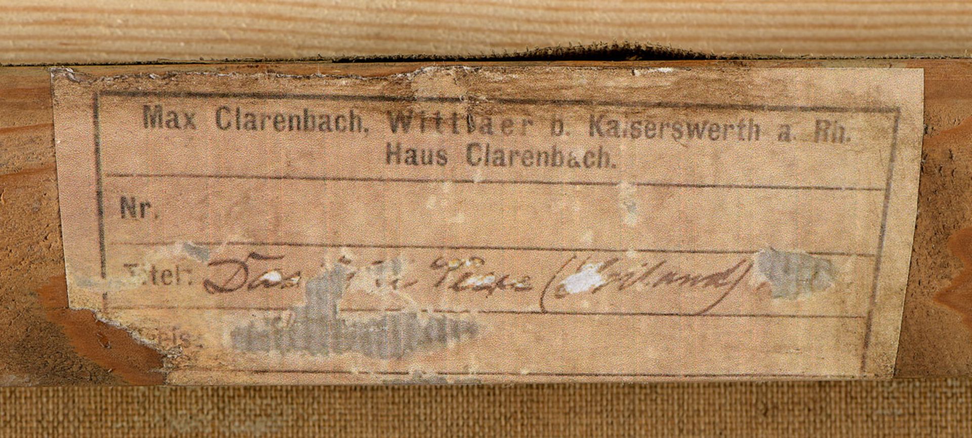 Clarenbach, Max   1880 Neuss - 1952 Düsseldorf - Bild 3 aus 3
